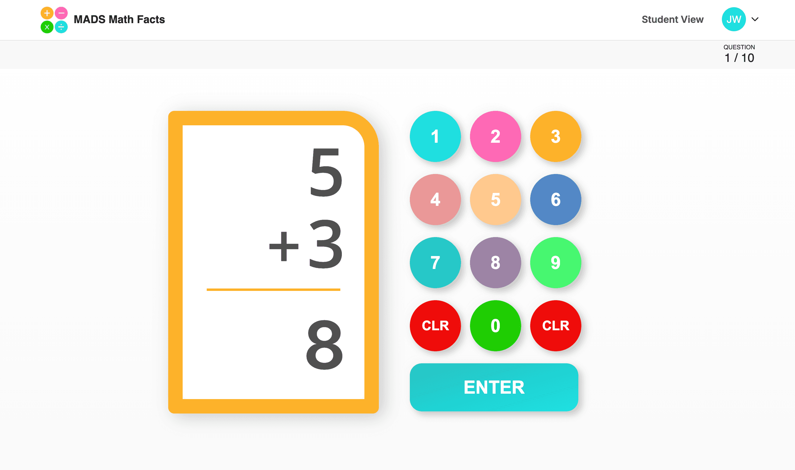 MADS Math practice shown on desktop, laptop, tablet, and phone